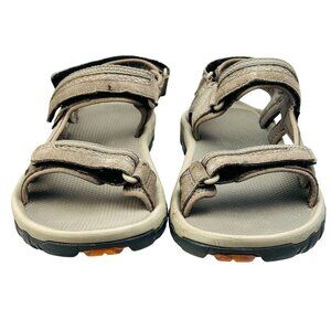 Teva Mens Size 11 Outdoor Sandals Multi-Strap Earthtones Adjustable Straps Durab